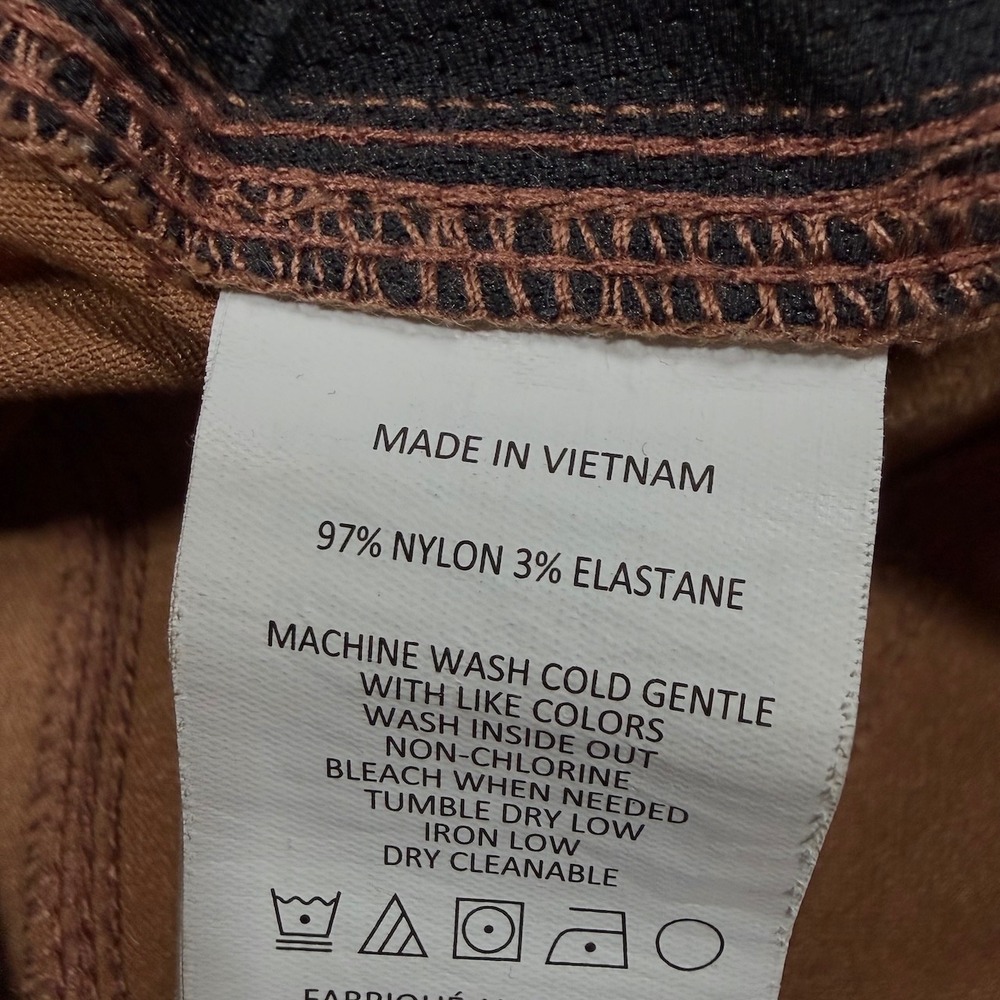 Prana Stretch Zion Pants Mens 34x28.5 Cargo Nylon Straight Fit Sepia Hiking - Picture 14 of 15